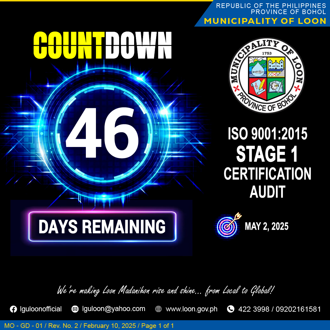 Countdown for Stage 1 Certification Audit for ISO 9001:2015 Standards