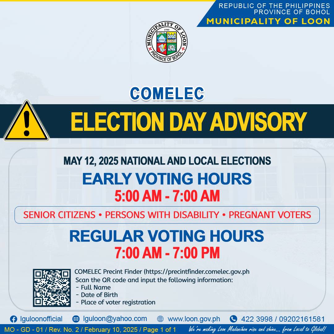 Early Voting Hours for Senior Citizens, PWDs, Pregnant Voters set by COMELEC